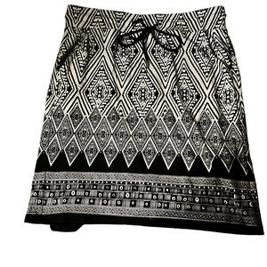 Black and white skirt